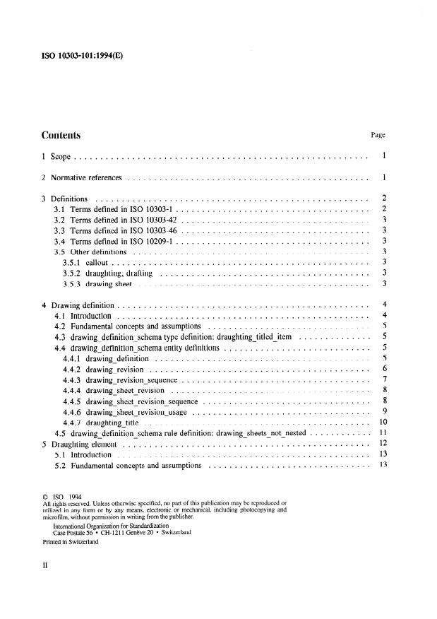 ISO 10303-101:1994 ISO 10303-101:1994 - Industrial automation systems and integration -- Product data representation and exchange - Page 2 preview