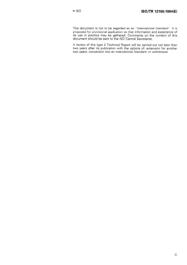 ISO/TR 12155:1994 - Commercial vehicles -- Obstacle detection device during reversing -- Requirements and tests