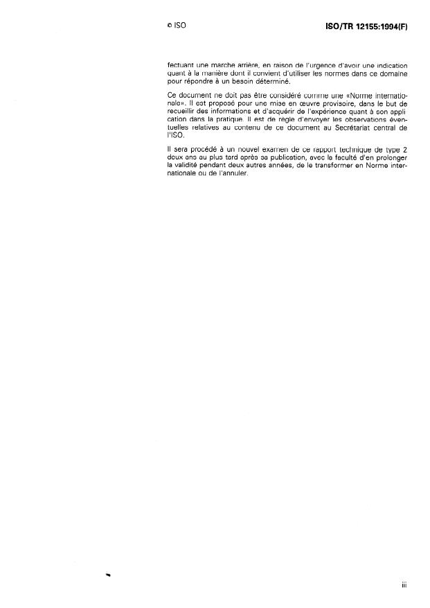 ISO/TR 12155:1994 - Véhicules utilitaires -- Dispositifs de détection d'obstacles pendant la marche arriere -- Exigences et essais