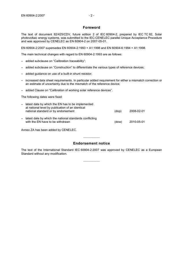 EN 60904-2:2007 EN 60904-2:2008 - Page 4 preview