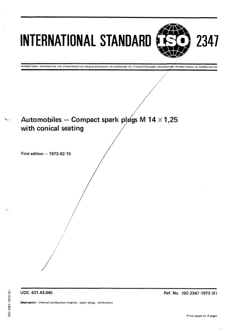 ISO 2347:1973 - Title missing - Legacy paper document
Released:1/1/1973