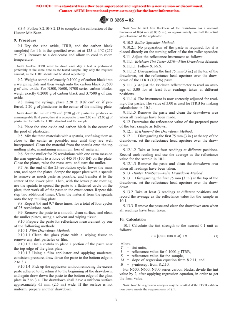 ASTM D3265-02 - Standard Test Method for Carbon Black&#8212;Tint Strength