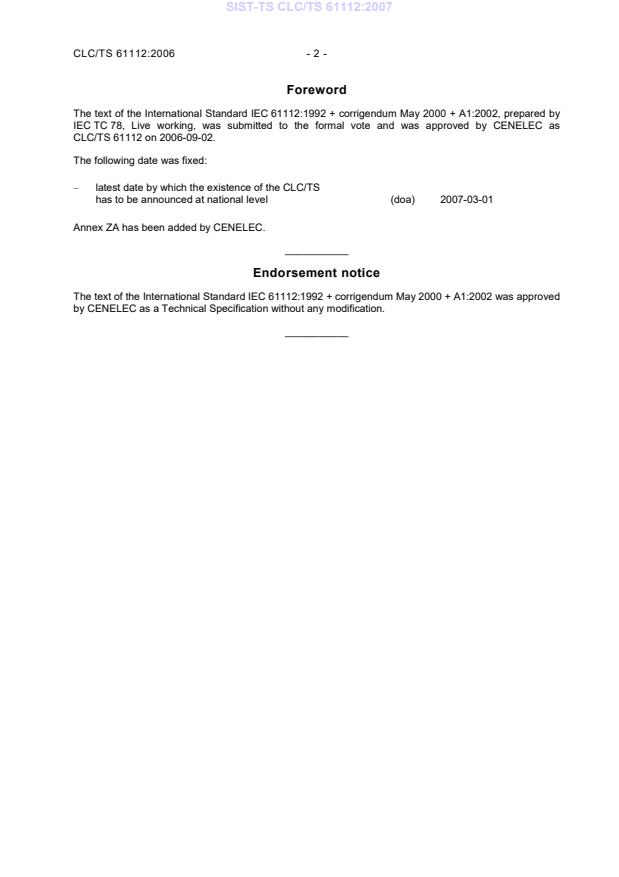 CLC/TS 61112:2006 TS CLC/TS 61112:2007 - Page 4 preview