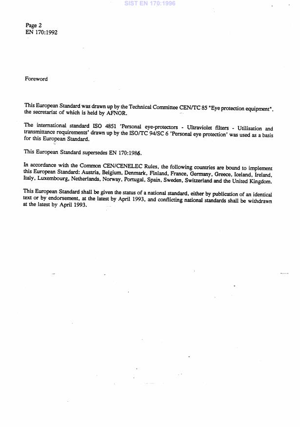 EN 170:1992 EN 170:1996 - Page 4 preview