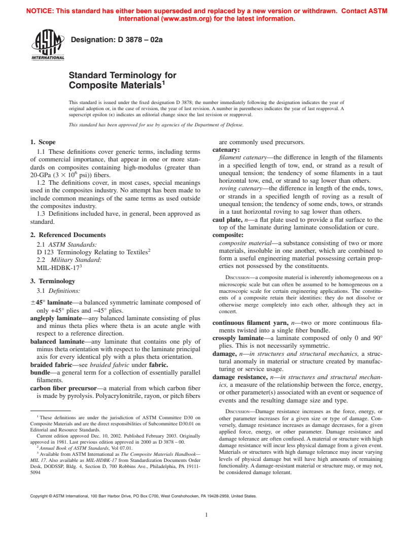 ASTM D3878-02a - Standard Terminology for Composite Materials