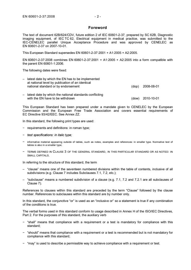 EN 60601-2-37:2008 EN 60601-2-37:2008 - Page 4 preview