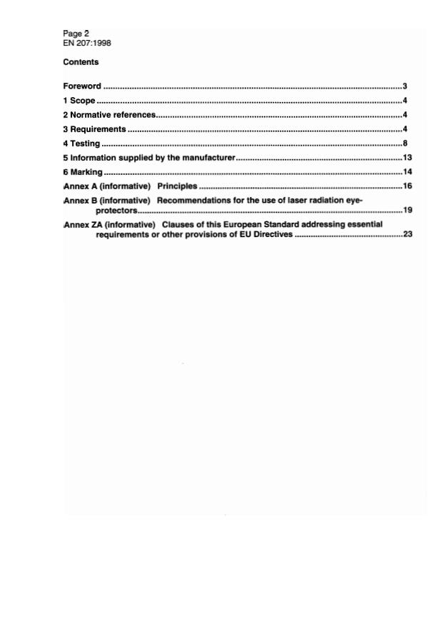 EN 207:1998 EN 207:1999 - Page 4 preview