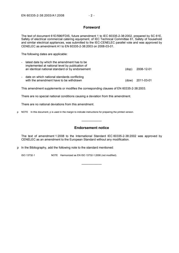 EN 60335-2-38:2003/A1:2008 EN 60335-2-38:2003/A1:2008 - Page 4 preview