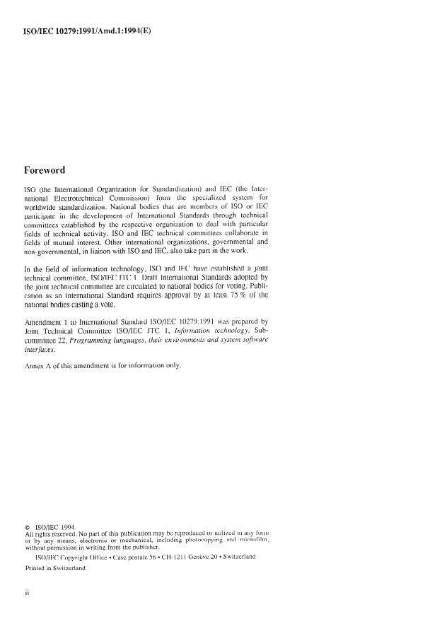 ISO/IEC 10279:1991/Amd 1:1994 ISO/IEC 10279:1991/Amd 1:1994 - Modules and single character input enhancement - Page 2 preview