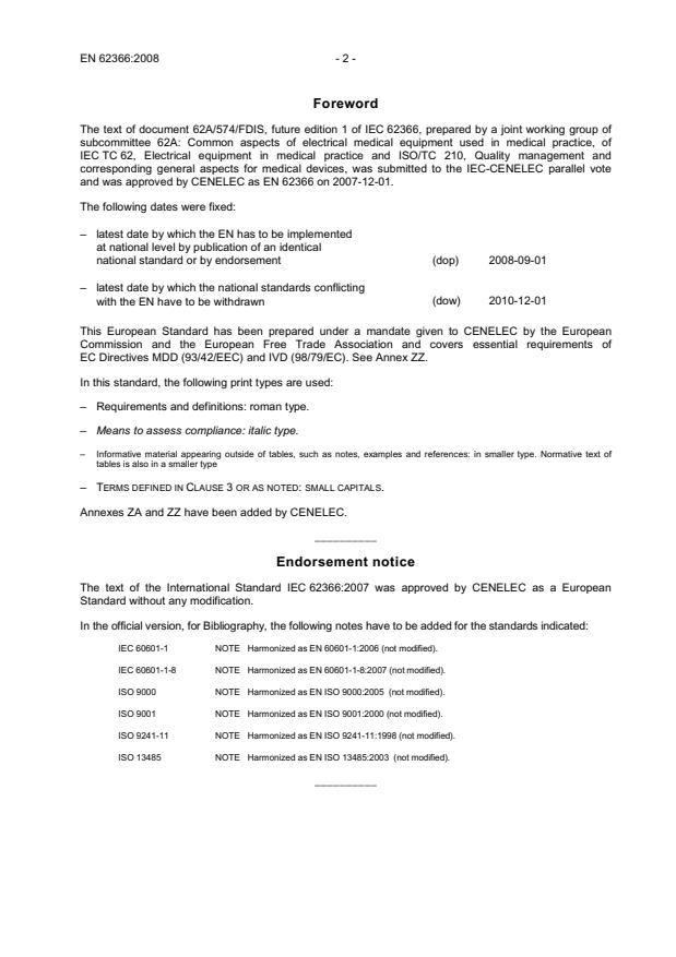 EN 62366:2008 EN 62366:2008 - Page 4 preview