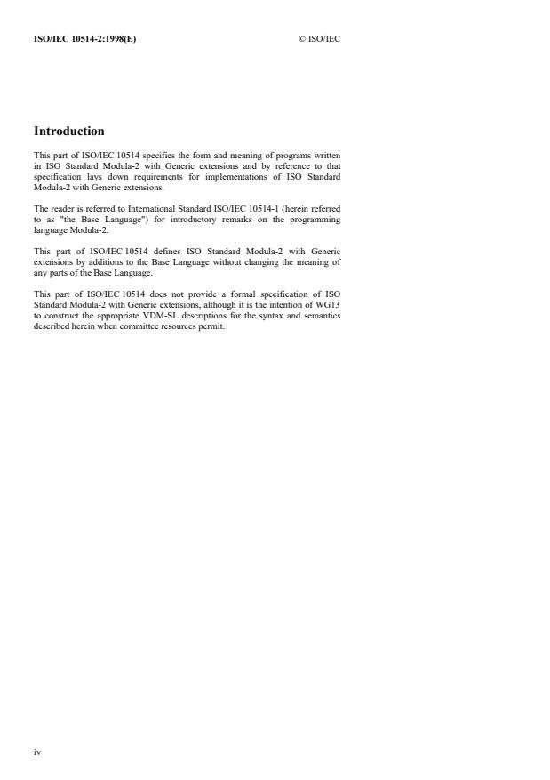 ISO/IEC 10514-2:1998 ISO/IEC 10514-2:1998 - Information technology -- Programming languages - Page 4 preview