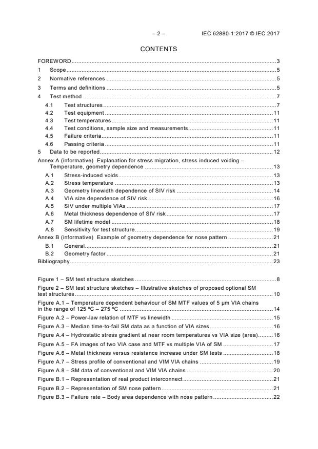 IEC 62880-1:2017 IEC 62880-1:2017 - Semiconductor devices - Stress migration test standard - Part 1: Copper stress migration test standard - Page 4 preview