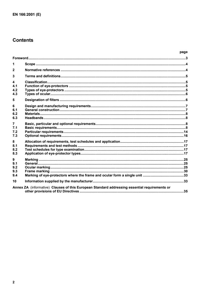 SIST EN 166:2002 SIST EN 166:2002 - Page 4 preview