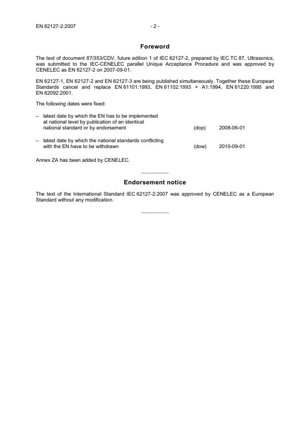EN 62127-2:2007 EN 62127-2:2008 - Page 4 preview