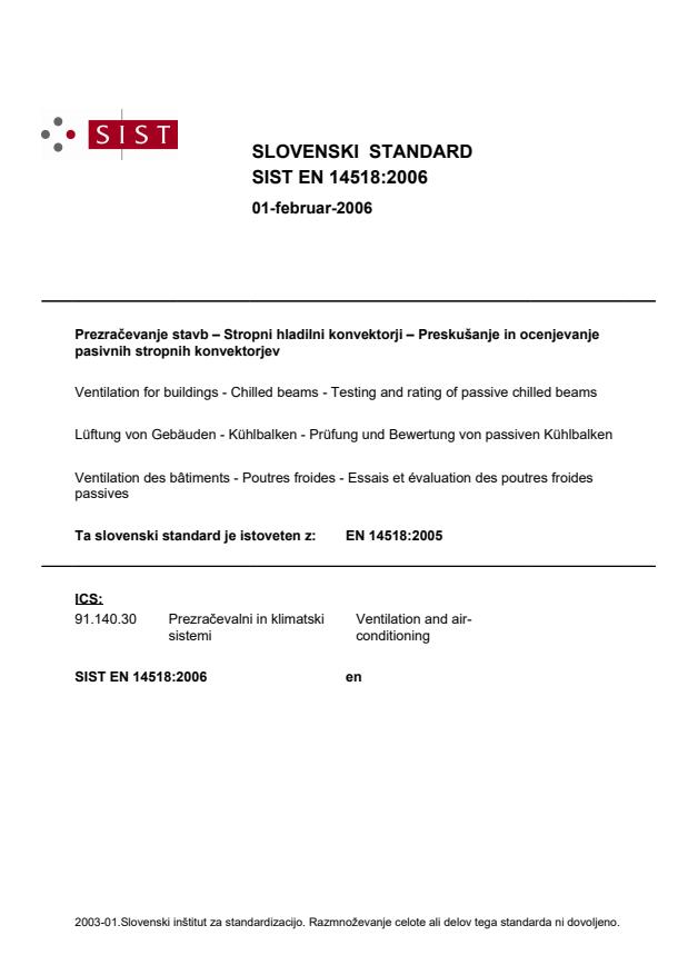 EN 14518:2005 EN 14518:2006 - Page 1 preview