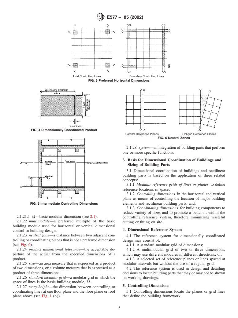 ASTM E577-85(2002) - Standard Guide for Dimensional Coordination of Rectilinear Building Parts and Systems (Withdrawn 2011)