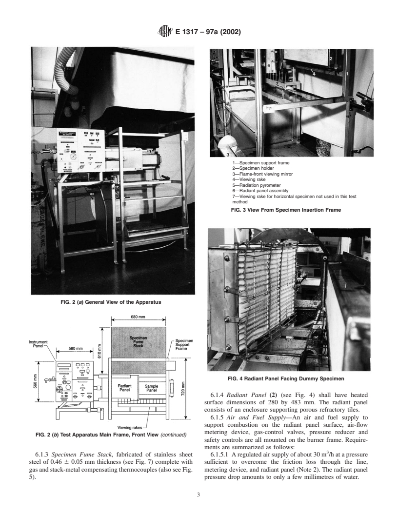 ASTM E1317-97a(2002) - Standard Test Method for Flammability of Marine Surface Finishes