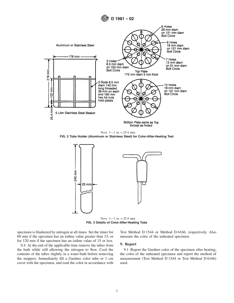 ASTM D1981-02 - Standard Test Method for Measuring Color After Heating of Tall Oil Fatty Acids