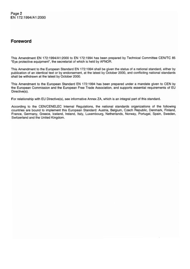 EN 172:1994/A1:2000 EN 172:1996/A1:2000 - Page 4 preview