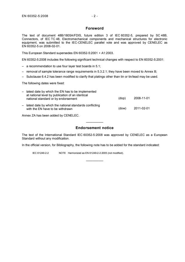 EN 60352-5:2008 EN 60352-5:2008 - Page 4 preview