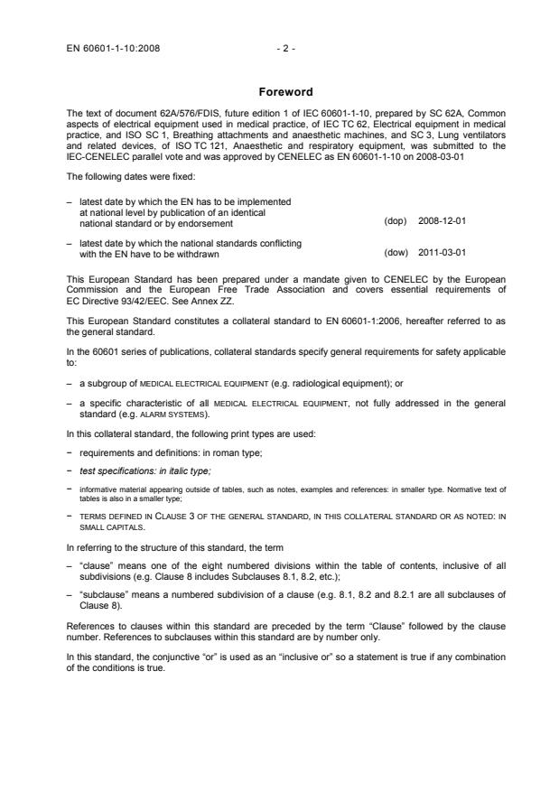 EN 60601-1-10:2008 EN 60601-1-10:2008 - Page 4 preview