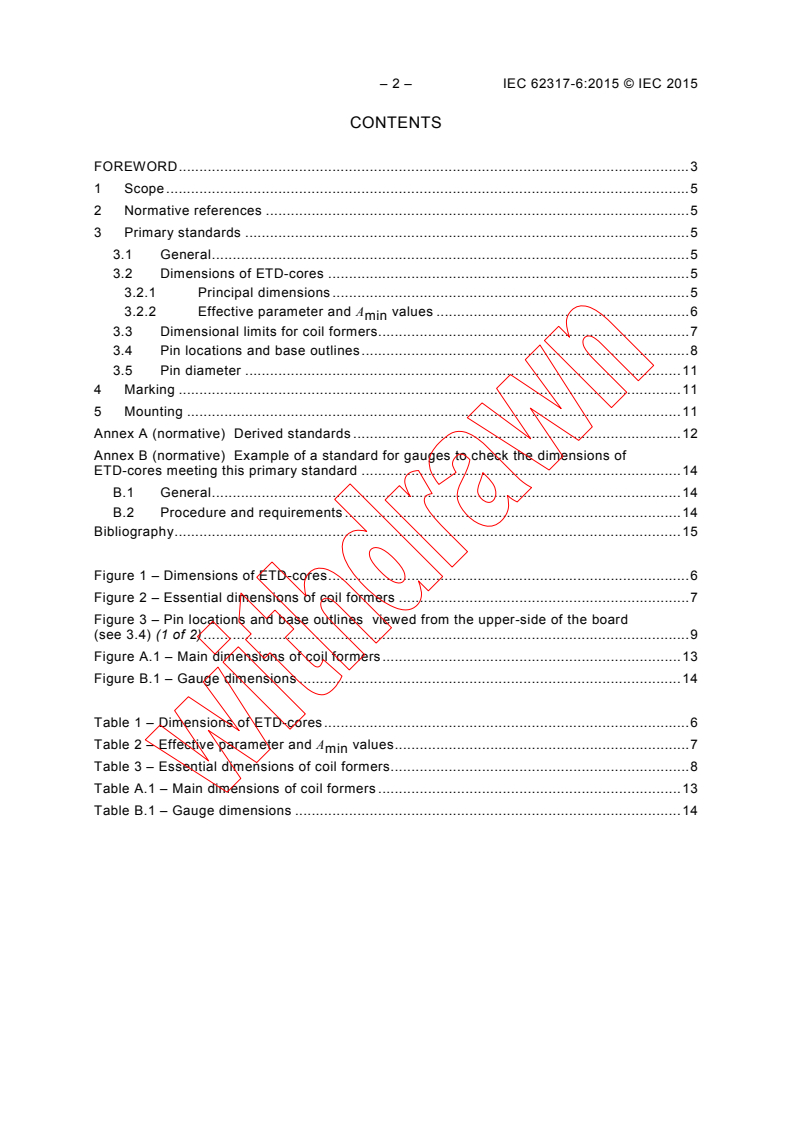 IEC 62317-6:2015 IEC 62317-6:2015 - Ferrite cores - Dimensions - Part 6: ETD-cores for use in power supplies
Released:12/4/2015
Isbn:9782832230305 - Page 4 preview