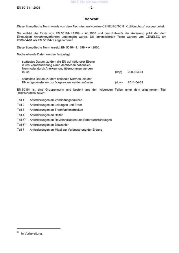 EN 50164-1:2008 EN 50164-1:2008 (DE) - Page 4 preview