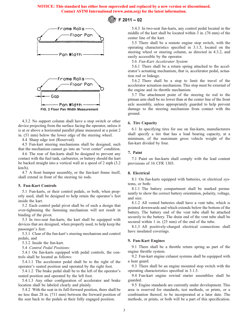 ASTM F2011-02 - Standard Specification for Safety and Performance of Fun-Karts