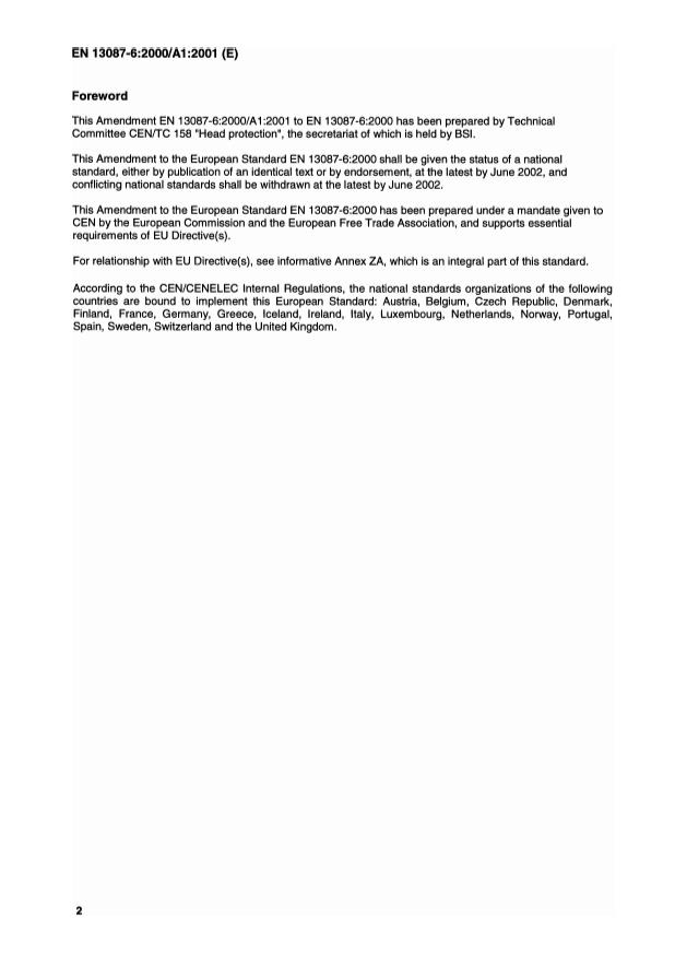 EN 13087-6:2000/A1:2001 EN 13087-6:2000/A1:2002 - Page 4 preview
