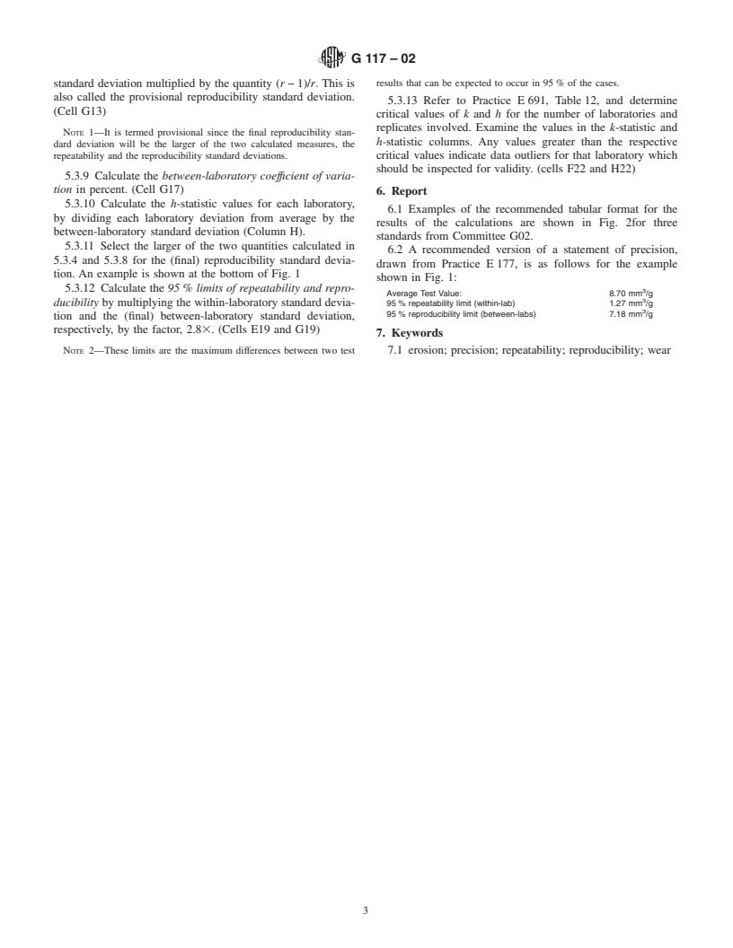 ASTM G117-02 - Standard Guide for Calculating and Reporting Measures of Precision Using Data from Interlaboratory Wear or Erosion Tests