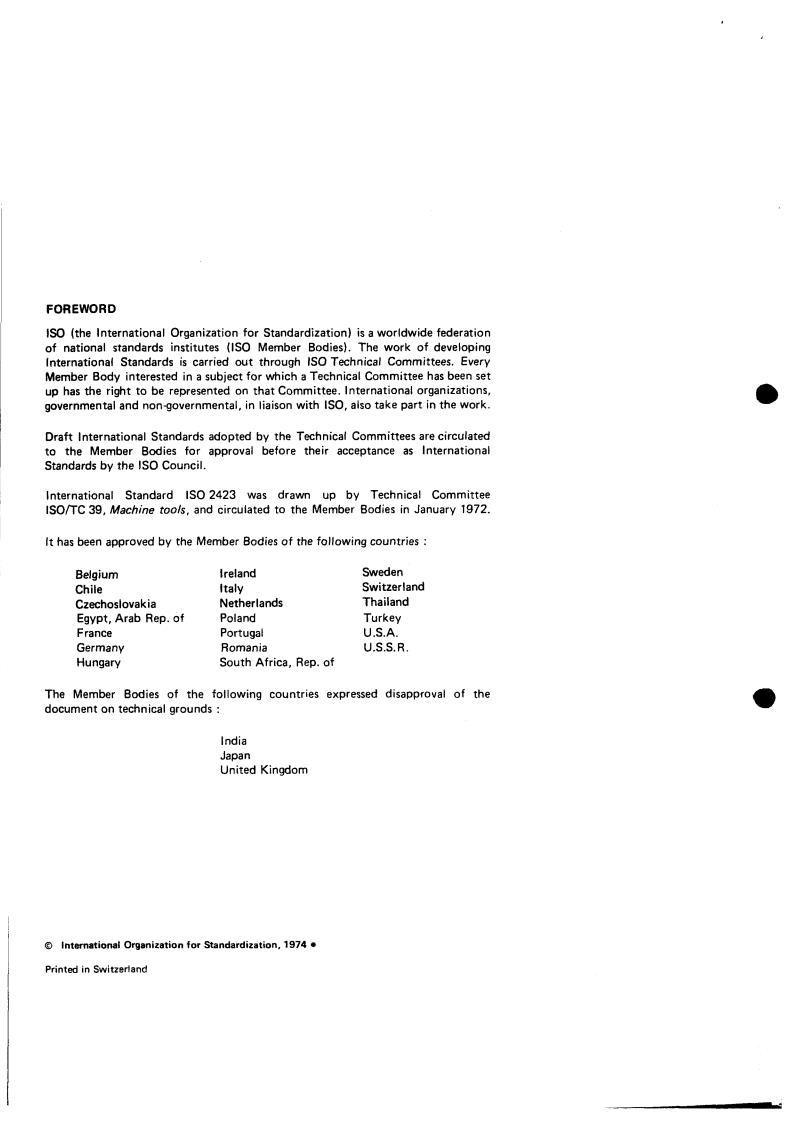 ISO 2423:1974 - Title missing - Legacy paper document