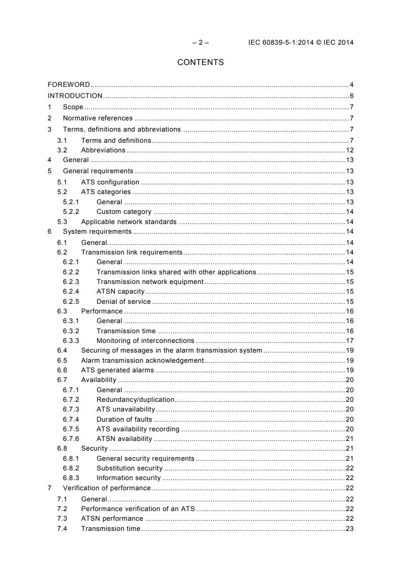 SIST IEC 60839-5-1:2024 IEC 60839-5-1:2014 - Alarm and electronic security systems - Part 5-1: Alarm transmission systems - General requirements - Page 4 preview