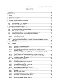 IEC 61703:2016 - Mathematical expressions for reliability, availability, maintainability and maintenance support terms - Page 4 preview