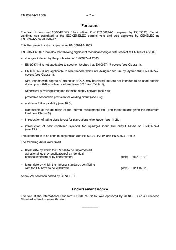 EN 60974-5:2008 EN 60974-5:2008 - Page 4 preview