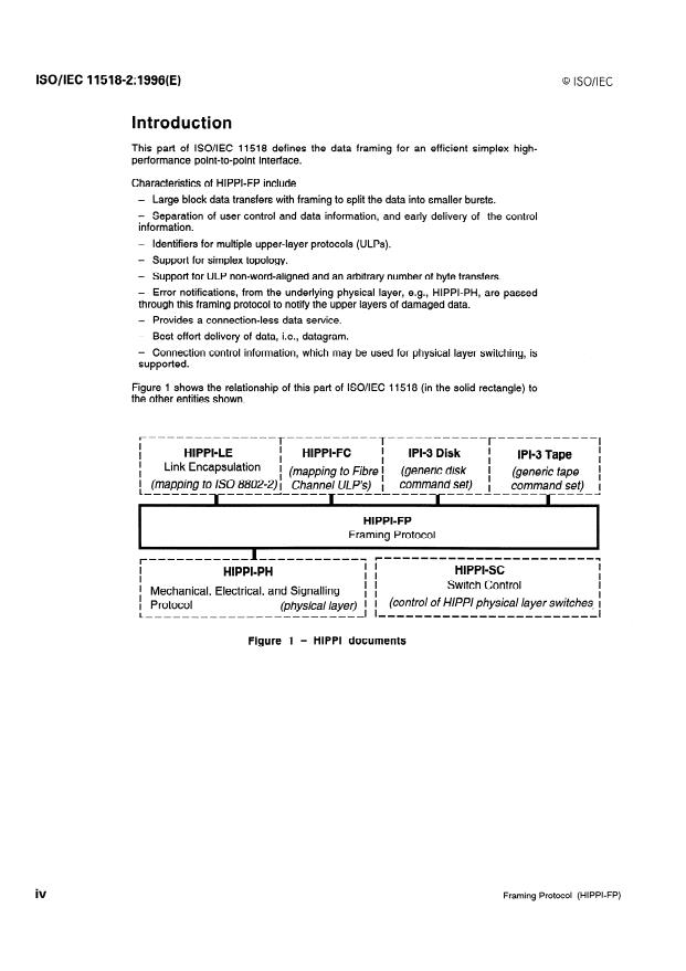 ISO/IEC 11518-2:1996 ISO/IEC 11518-2:1996 - Information technology -- High-Performance Parallel Interface - Page 4 preview