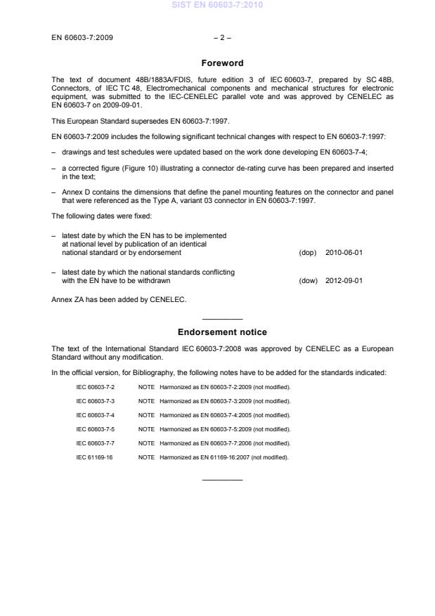 SIST EN 60603-7:2010 SIST EN 60603-7:2010 - Page 4 preview