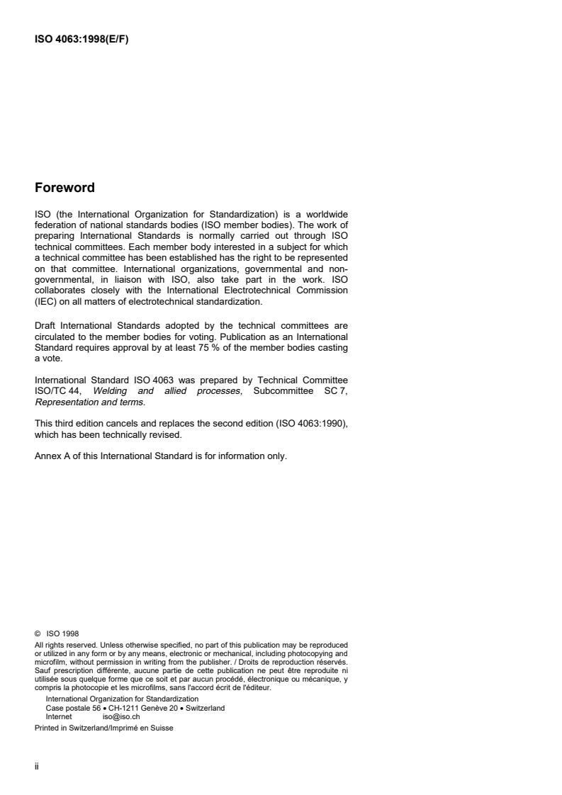 ISO 4063:1998 ISO 4063:1998 - Page 2 preview