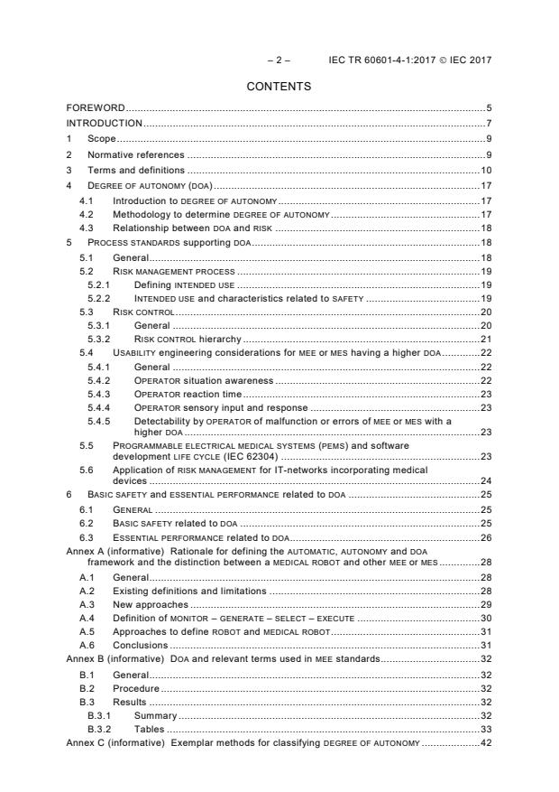 IEC TR 60601-4-1:2017 IEC TR 60601-4-1:2017 - Medical electrical equipment - Part 4-1: Guidance and interpretation - Medical electrical equipment and medical electrical systems employing a degree of autonomy - Page 4 preview