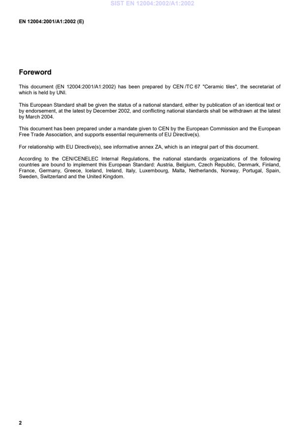 EN 12004:2001/A1:2002 EN 12004:2002/A1:2002 - Page 4 preview