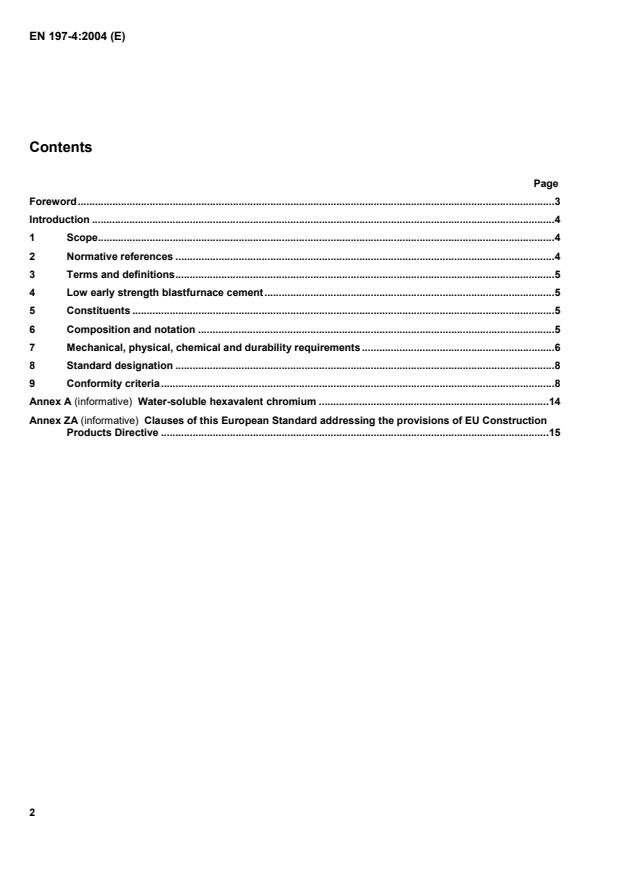 EN 197-4:2004 EN 197-4:2004 - Page 4 preview