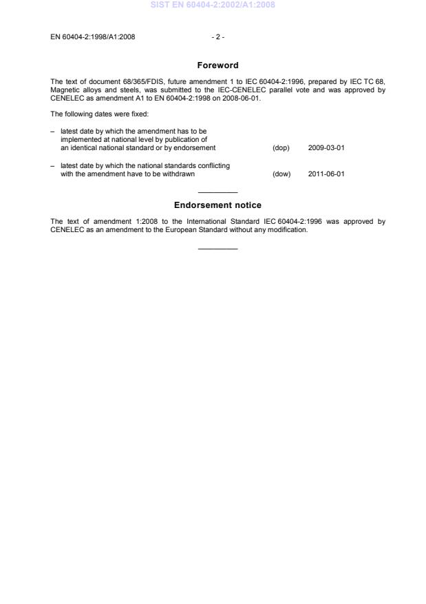 SIST EN 60404-2:2002/A1:2008 SIST EN 60404-2:2002/A1:2008 - Page 4 preview