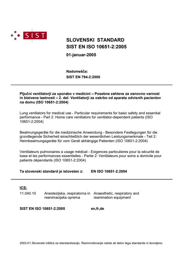 EN ISO 10651-2:2005