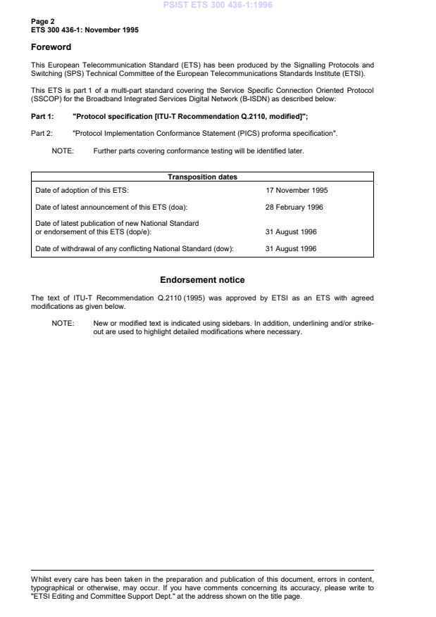 SIST ETS 300 436-1:1997 SIST ETS 300 436-1:1997 - objava 1997-03 - Page 4 preview