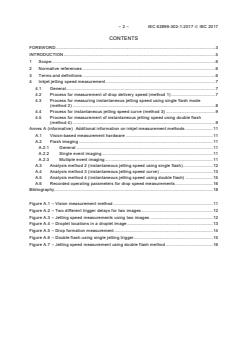 IEC 62899-302-1:2017 - Printed electronics - Part 302-1: Equipment - Inkjet - Imaging based measurement of jetting speed - Page 4 preview