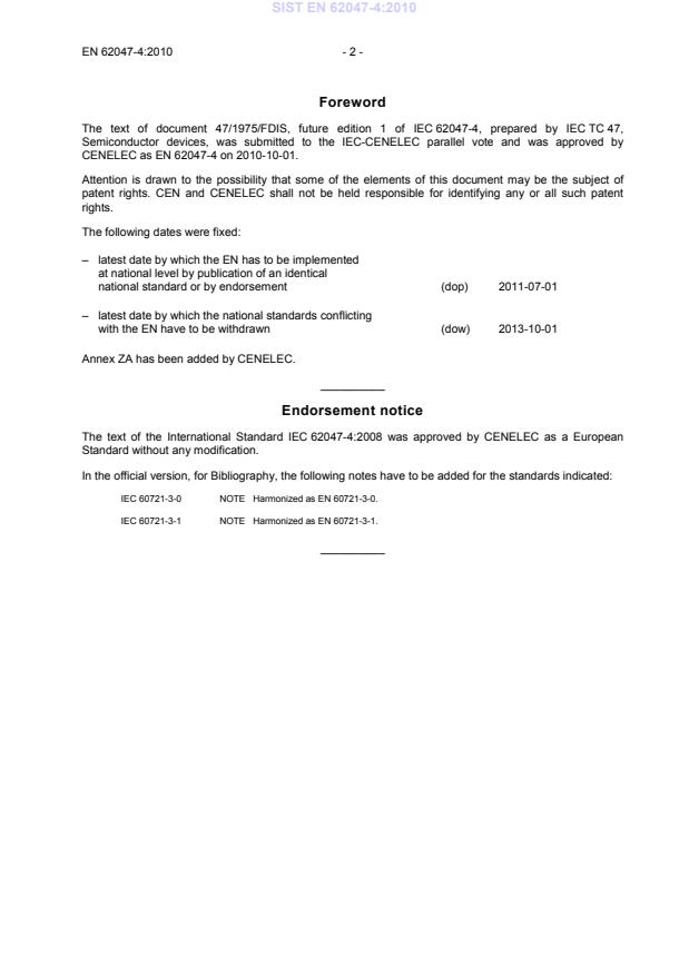EN 62047-4:2010 EN 62047-4:2010 - Page 4 preview
