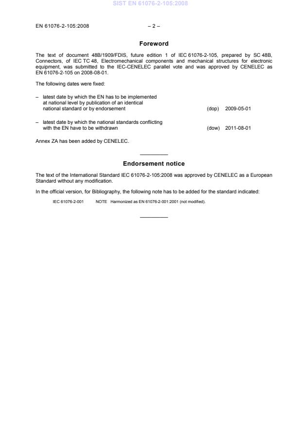EN 61076-2-105:2008 EN 61076-2-105:2008 - Page 4 preview