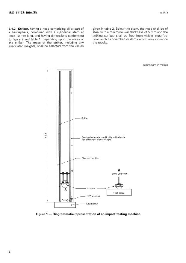 ISO 11173:1994 ISO 11173:1994 - Thermoplastics pipes -- Determination of resistance to external blows -- Staircase method - Page 4 preview