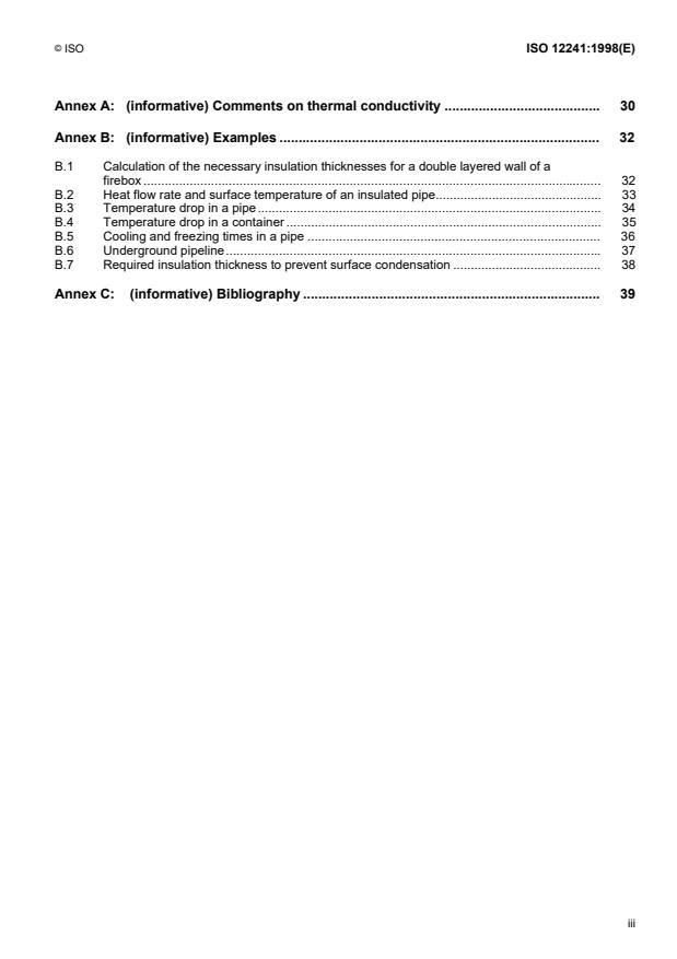 ISO 12241:1998 - Thermal insulation for building equipment and industrial installations -- Calculation rules