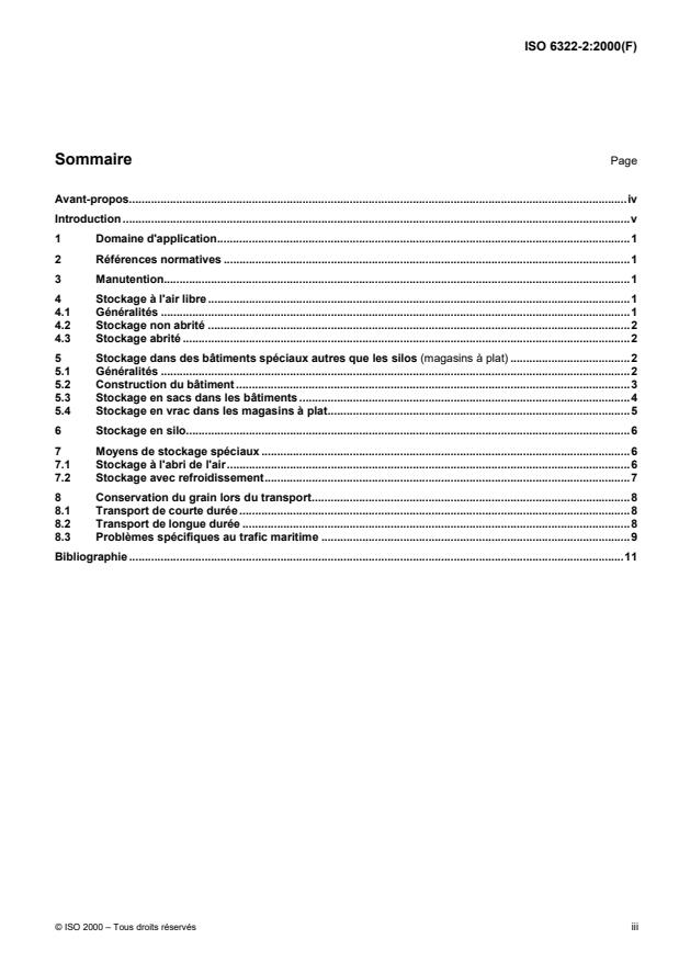 ISO 6322-2:2000 - Stockage des céréales et des légumineuses