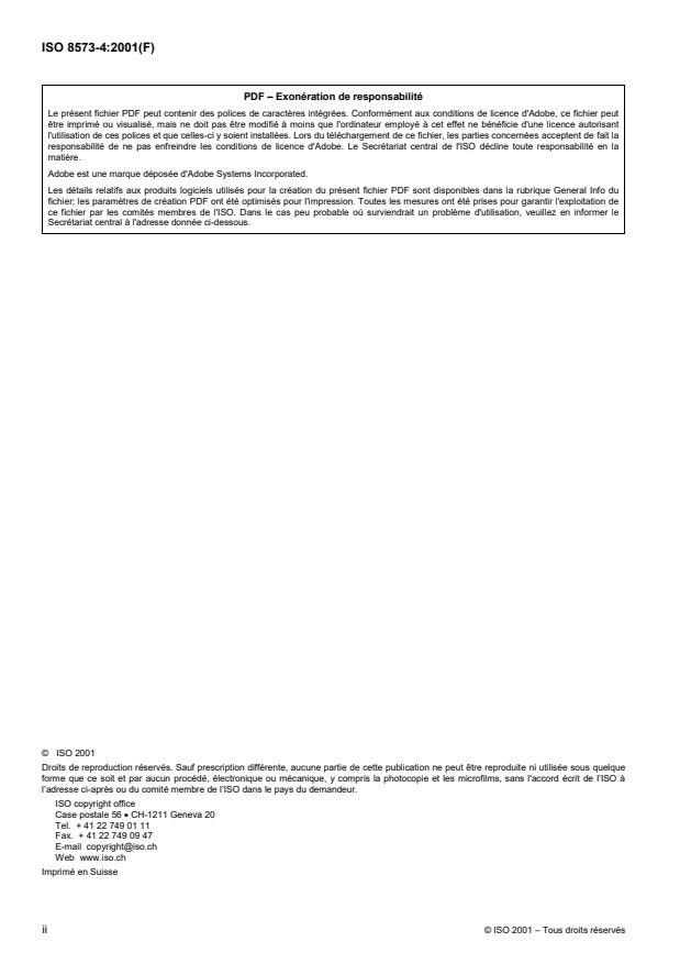 ISO 8573-4:2001 ISO 8573-4:2001 - Air comprimé - Page 2 preview